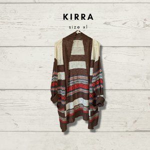 Kirra Bohemian Open Cardigan With Pockets Size XL